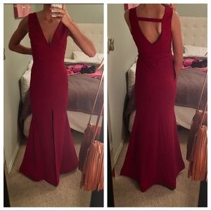 Burgundy Gown
